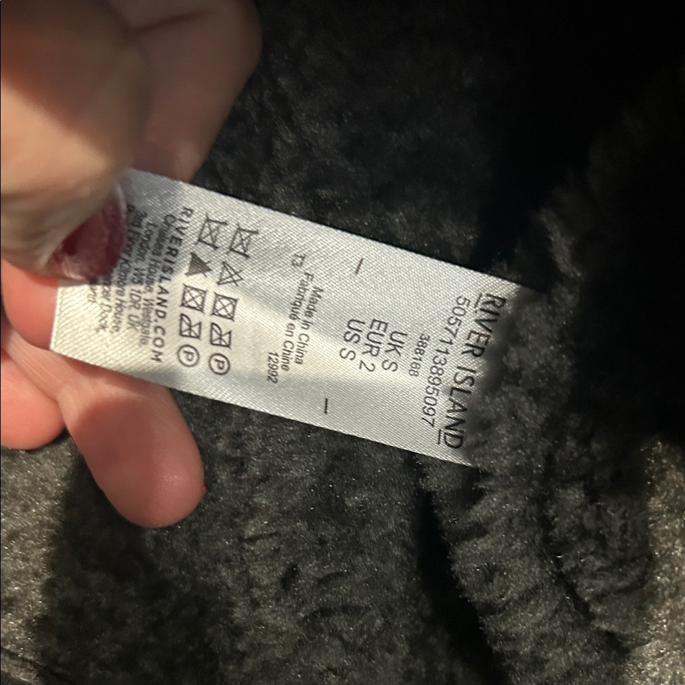 Men's Gray Shearling Jacket - image 4